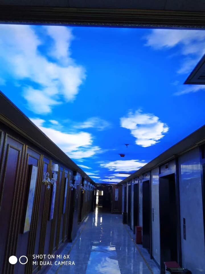 3D Digital Printing Soft PVC Stretch Ceiling Film For Wall And Ceiling Panel