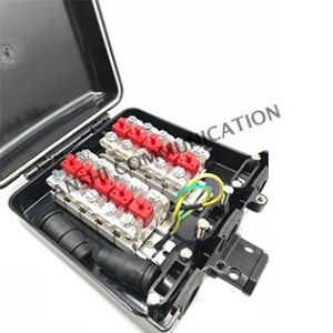 China ANSHI 10 Paris External Distribution Terminal STB Module Box With Grounding Wire Din Rail factory