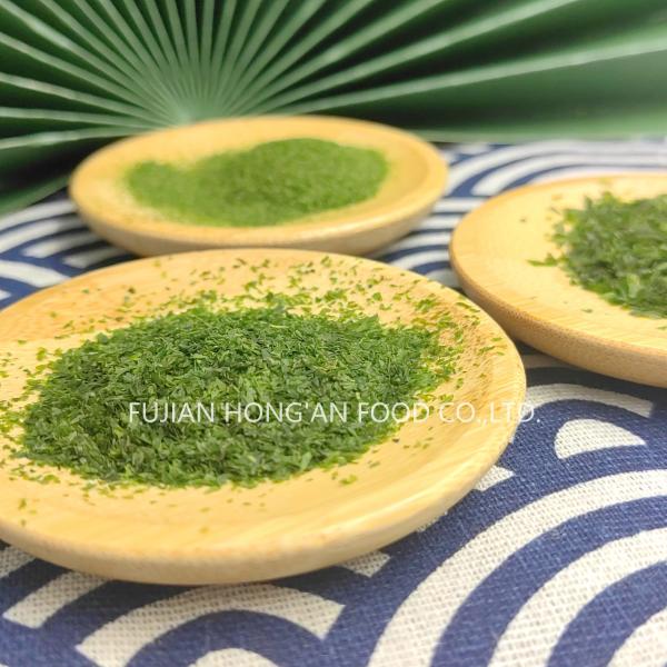 Handpicked Dried Green Seaweed Nori Flakes Harvesting Method With The Aroma Of