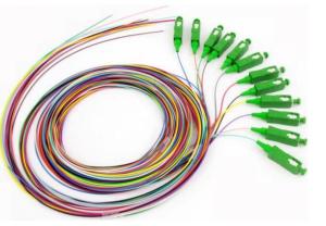 China SC APC 9/125um OS2 Single Mode 0.9mm Fiber Optic Pigtail factory
