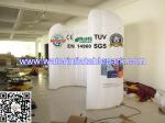 White Inflatable Office Tent / Air Wall For Advertising , Custom Printed