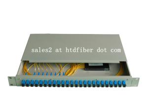 China 1X16 2X16 Fiber Optical PLC Splitter 19'' Rack Sc/APC factory