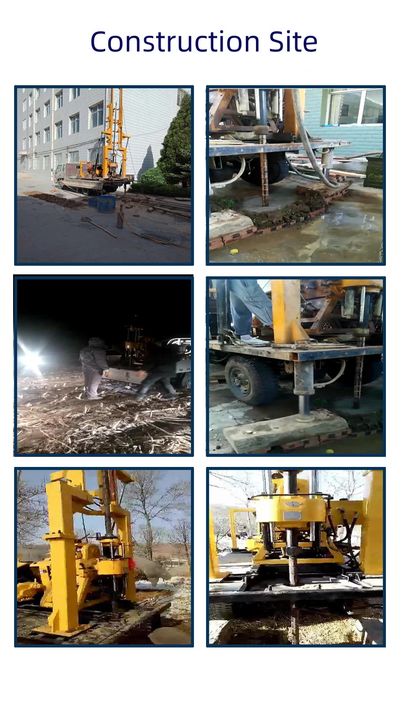 Car Mounted Hydraulic Water Well Drilling Rig 200M Intake Well Drilling Rig