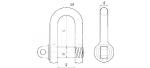 Marine Hardware Forged Shackles For General Lifting Purposes