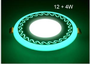 China Led Round Ceiling Light Blue + White , Commercial Ceiling Lights For Shopping Mall factory