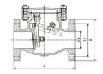 Cast Steel ANSI Flanged Swing Check Valve Pressure 150lb/300lb