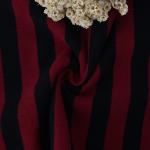 230cm Striped Knit Fabric French Terry 100% Cotton Autumn Winter Soft Wear