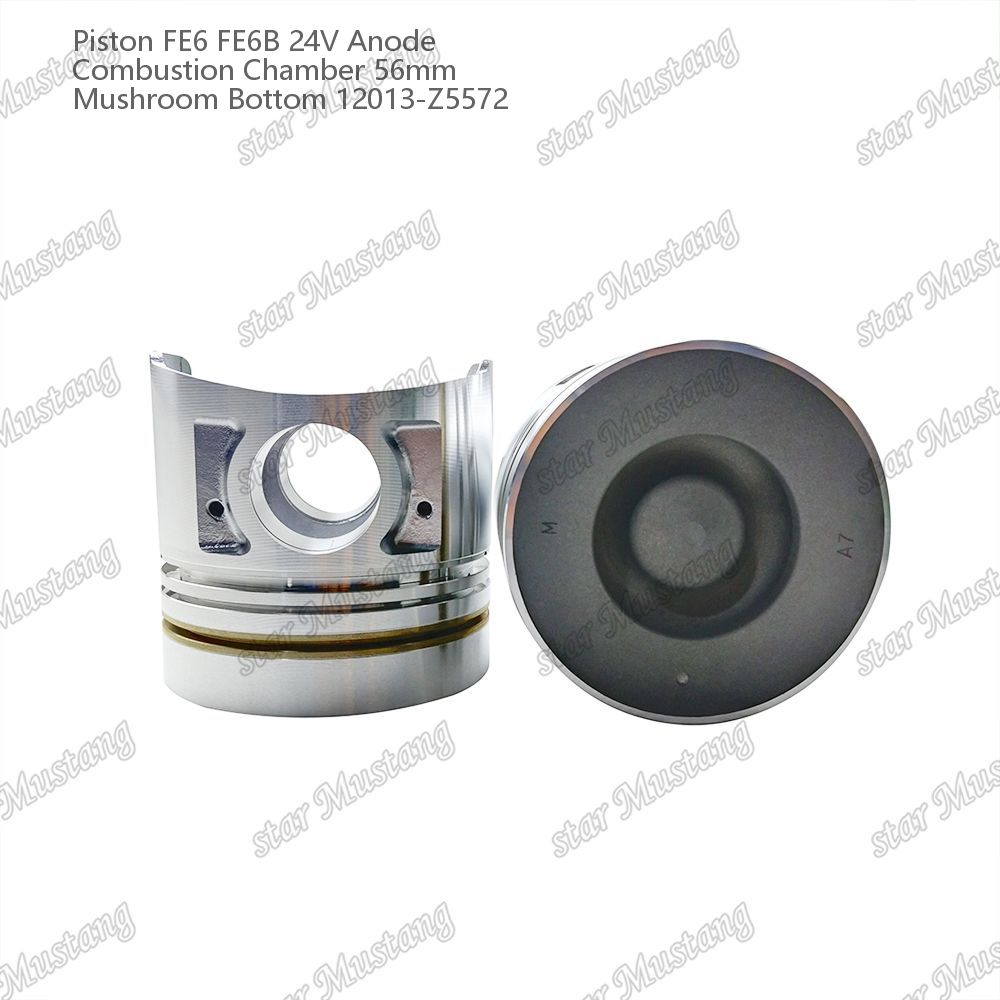 FE6 FE6B Engine Piston 24V Chamber Size 56mm 2.5x2x4mm 12013-Z5572 For Nissan Engine Spare Parts