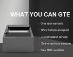 166*190*143mm Dimension Sinosecu ID Card Scanner Passport Card Reader for