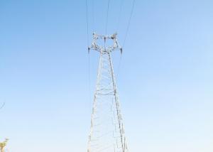 China Tension Angle Multi Circuit Transmission Tower , Low Alloy lattice steel towers factory