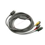 Philiph Efficia Reusable Combined ECG Cable 3-Lead Set Grabber IEC 989803160741