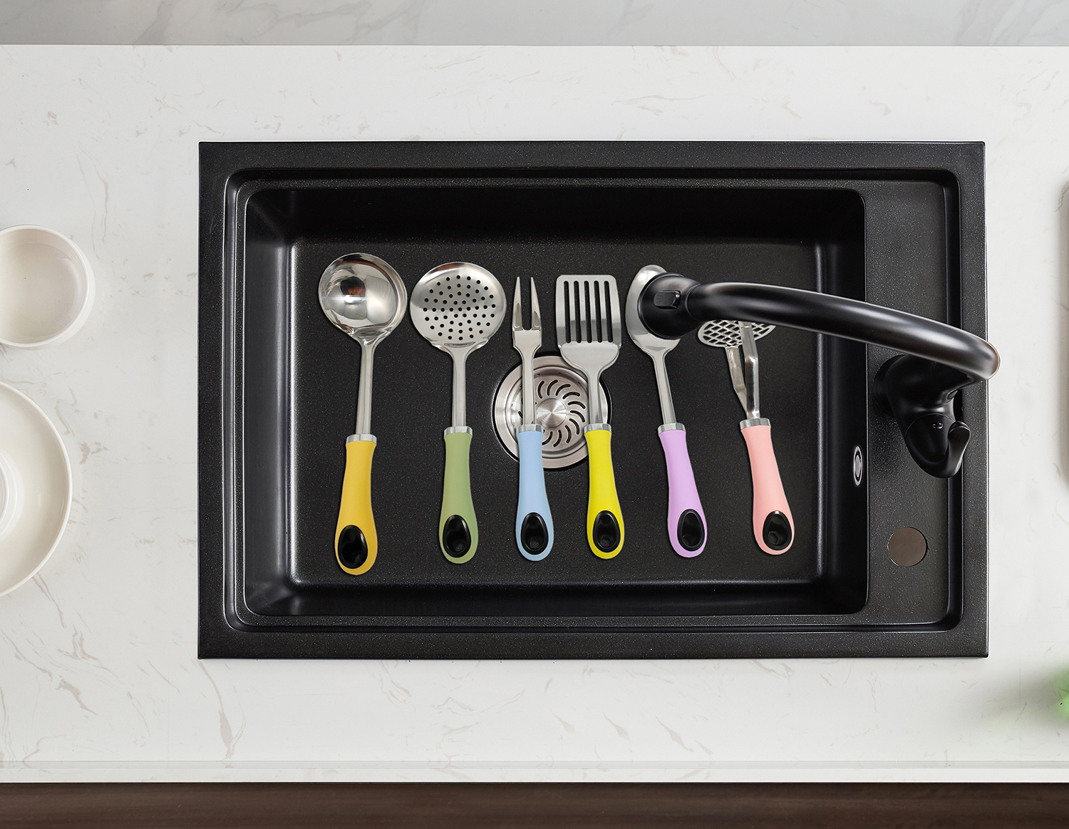 Nordic Home Cooking Tools Set with Macaron Color and TPR Material Kitchen Accessories