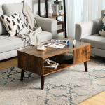 Rustic Wood Coffee Table, Living Room Coffee Table, Cocktail Table, Small Coffee