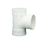 Municipal PVC Drainage Pipe Fittings Tee 50 75 110 160 Plastic