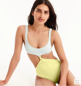 China Reversible knot-front one-piece swimsuit factory
