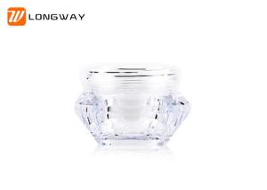 China 5g 10g 15g diamond effect face cream cosmetic plastic jar plastic cream container factory