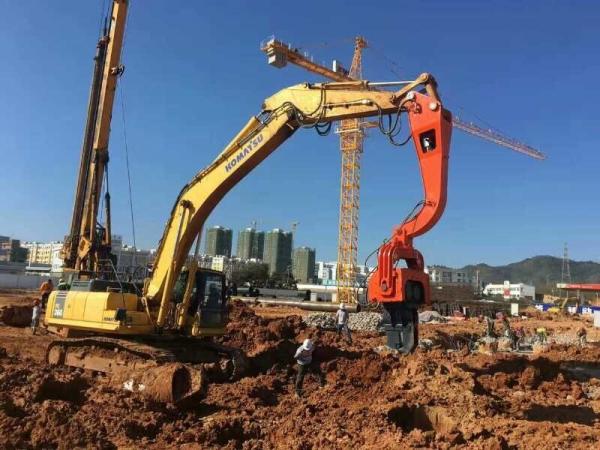 BEI YI V-250-350 CVibrating hydraulic piling machine vibro pile hammer