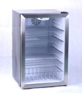 China 130L Glass fridge, Food Refrigerator Cooler factory