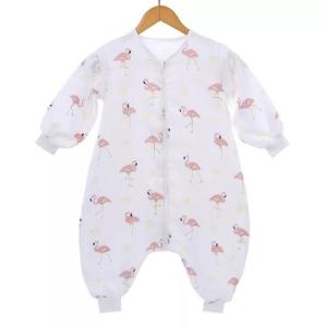 China Anti Bacterial Muslin Baby Pajamas Bodysuit 100 Cotton Easy Care Breathable factory
