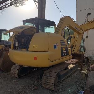 China 7tons hydraulic excavator Komatsu PC70 second-hand low price factory
