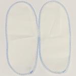 Adult Disposable Nonwoven Close Slippers With Whole Top Lightweight PP Blue