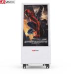 JCVISION Battery Powered Display , 32Inch Moveable Restaurant Digital Signage