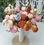 Artificial Queen Rose Spray Bouquet Bunches For Home Decorations