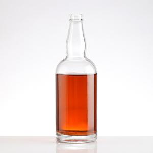 China 200ml Flat Glass Bottle for Vodka Whiskey Gin Sealing Type customize Quick Shipping factory