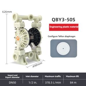 Polypropylene Pneumatic Diaphragm Dosing Pump for Engineering QBK-40PP