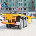 Truck 20ft 40ft Skeleton Gooseneck Container Chassis Skeletal Trailer with 2*13T