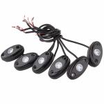 Amber LED Rock Light Kits with 6 pods Lights for Jeep Off Road Truck Car ATV SUV