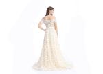 Women ' S Long Party Vintage Evening Dresses Elegant Lace Chiffon Fabric