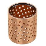 Grease Oil Hole Wrapped Bronze Bearings CuSn8 DIN 17662 FB092 Heavy Load