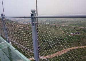 China Diameter 2.5mm Steel Rope Mesh For Balustrade Or Railing Fence factory