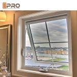 Durable Top Hung Aluminium Windows With Double Tempered Glass Powder Coating