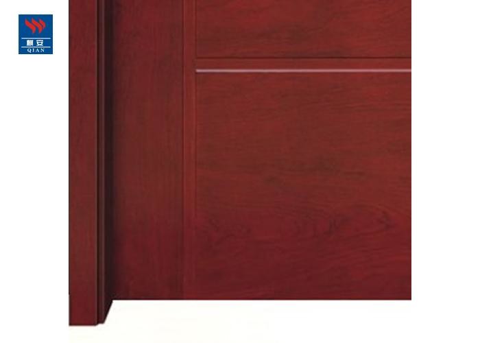 Solid Core Wood Grain Fire Rated Flush Wooden Door For Living Room