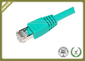 China 4 Pair STP Cat6 Shielded Cable Green Color 550 Mhz Cat6 Patch Leads factory