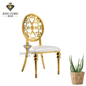 China Customized Seat Stainless Steel Garden Chairs SS Dining Chair 7kg factory
