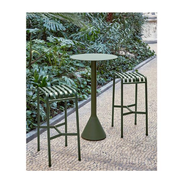Outdoor Furniture Bar Set AJUNION Minimalist Style Bar Table and Chair for