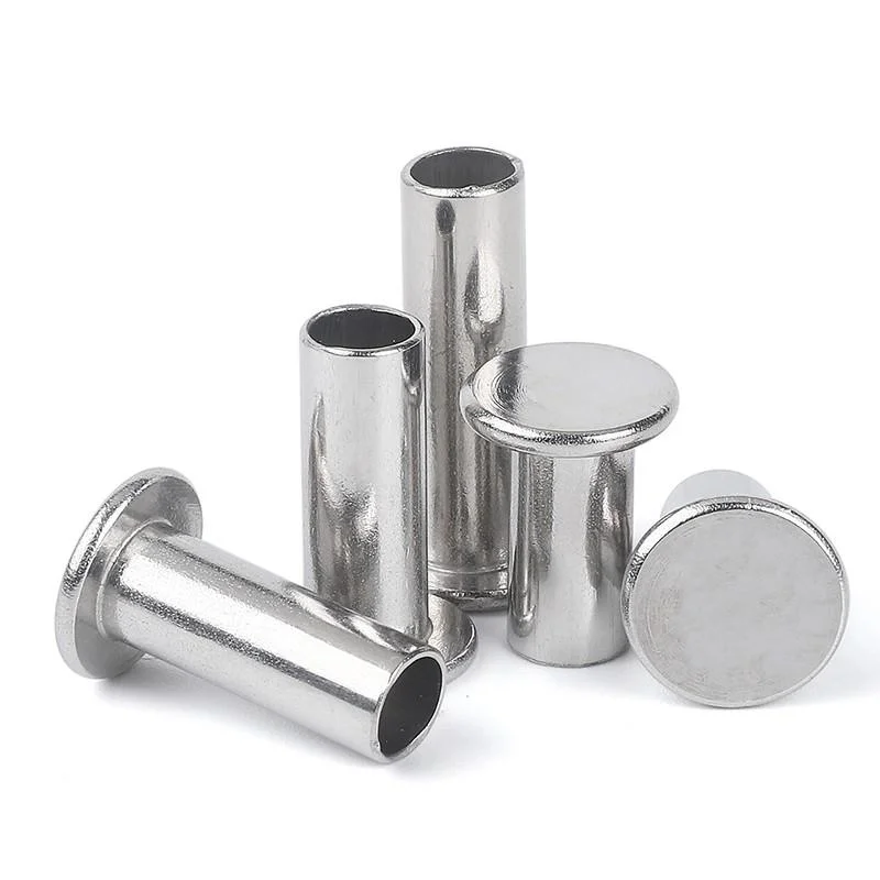 Stainless Steel Flat Head Half Rivet DIN6792
