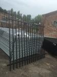 Customized Black Zinc Steel Metal Garrison Fence Panels Maintenance Free