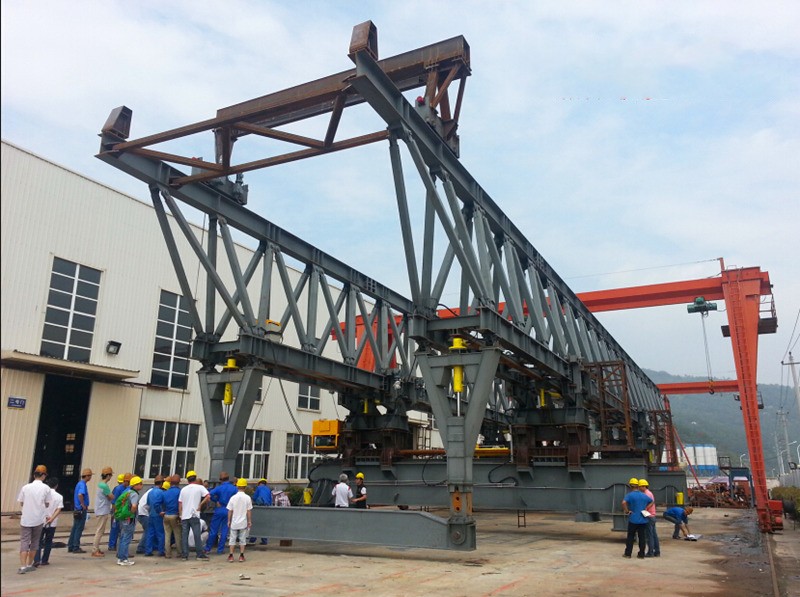 5m/Min Travel Highway Bridge Launching Crane Wire Rope Sling Type
