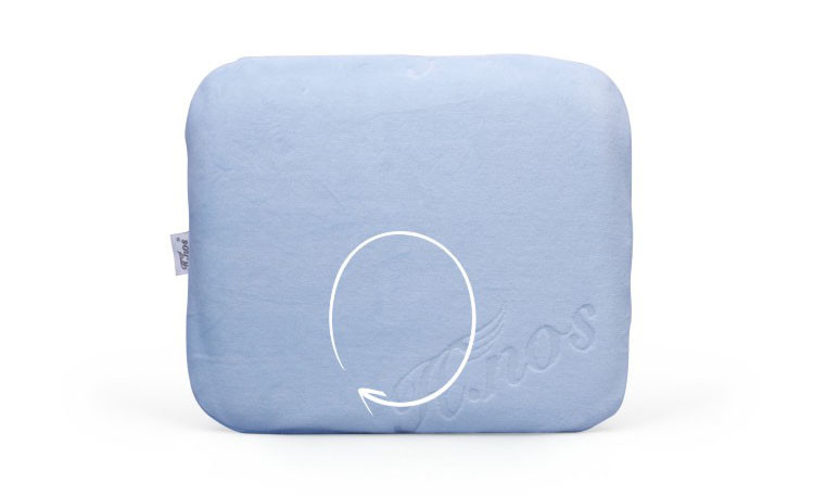 Healthy 100% Organic Cotton Memory Foam Head Pillow For Flat Head Preventing