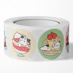 ECO Friendly Hot Glue 0.08mm Cartoon Custom Sticker Labels ISO9001