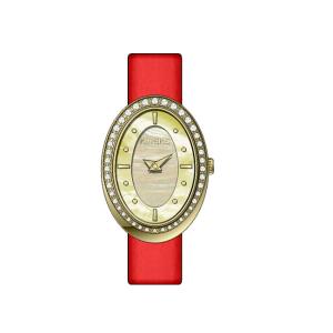 China Jewelry Oval - Shaped Ladies Fashion Watches Leather Strap Quartz factory