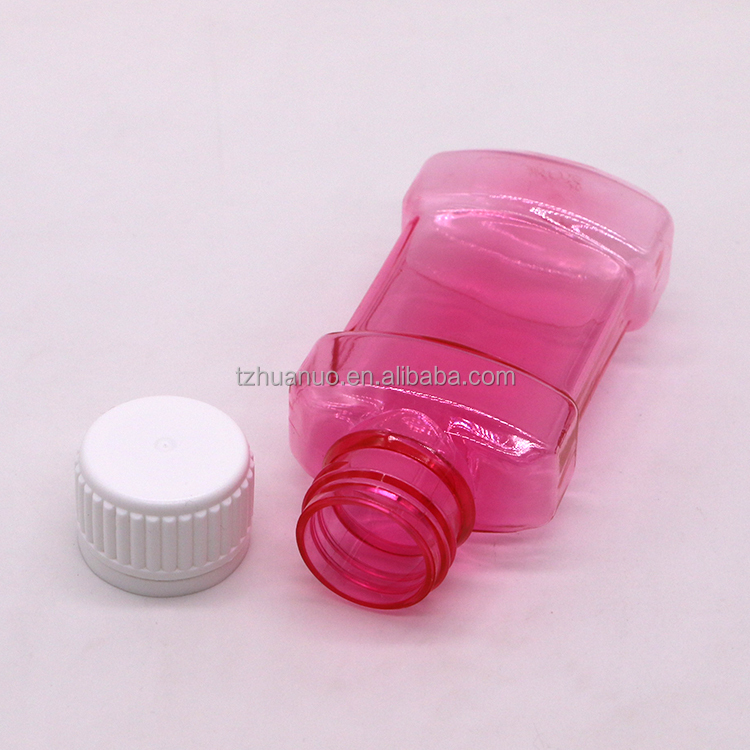 75mL PET Liquid Plastic Mouthwash Bottle for MouthWash Liquid in Customized Color