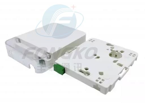 SC Simplex Duplex LC Quad FTTH Terminal Box 1-4 Cores Wall Mounting