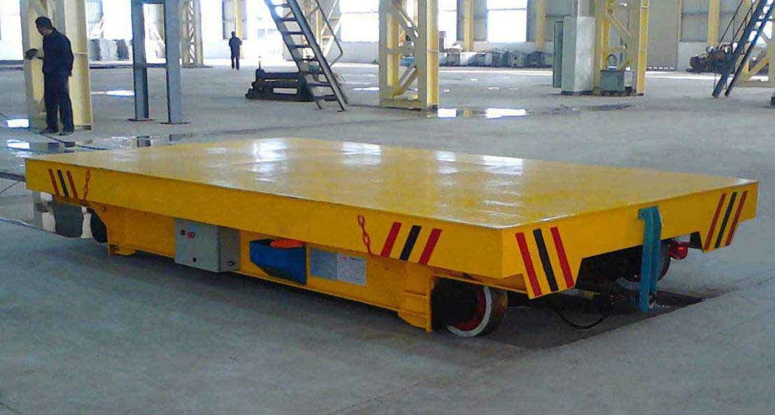 10 Ton Electric Transfer Trolley Shop Construction Equipment Trackless Agv