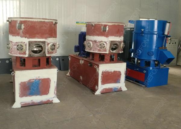 304 Stainless Steel Plastic Film Agglomerator , High Output PVC Granules Making