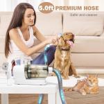 65dB Noise Pet Grooming Kit with Electric Pet Hair Vacuum Clipper Cleaner at 110